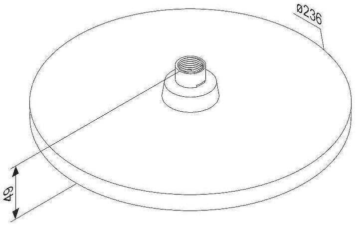 Верхний душ Damixa Apollo 947050000 Хром