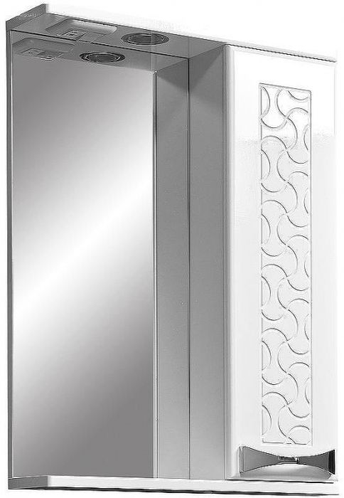 Зеркало со шкафом Stella Polar Ванда 50/С SP-00000198 с подсветкой Белое