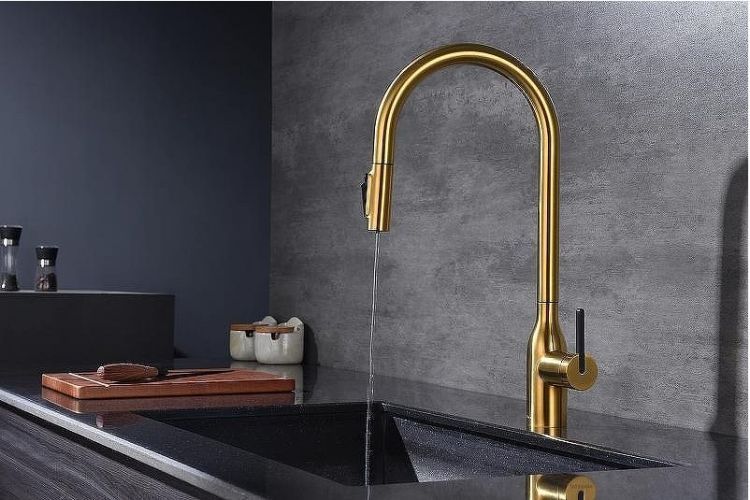 Смеситель для кухни Paulmark Universal Un213880-BG Брашированное золото