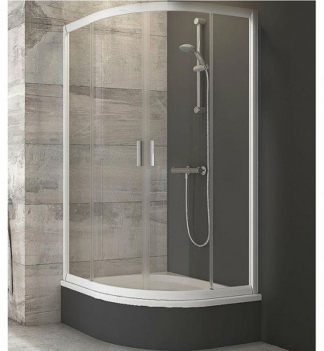 Душевой уголок Ravak Blix BLCP4-80 Sabina 80х80 3B240140Z1 профиль Белый стекло Transparent