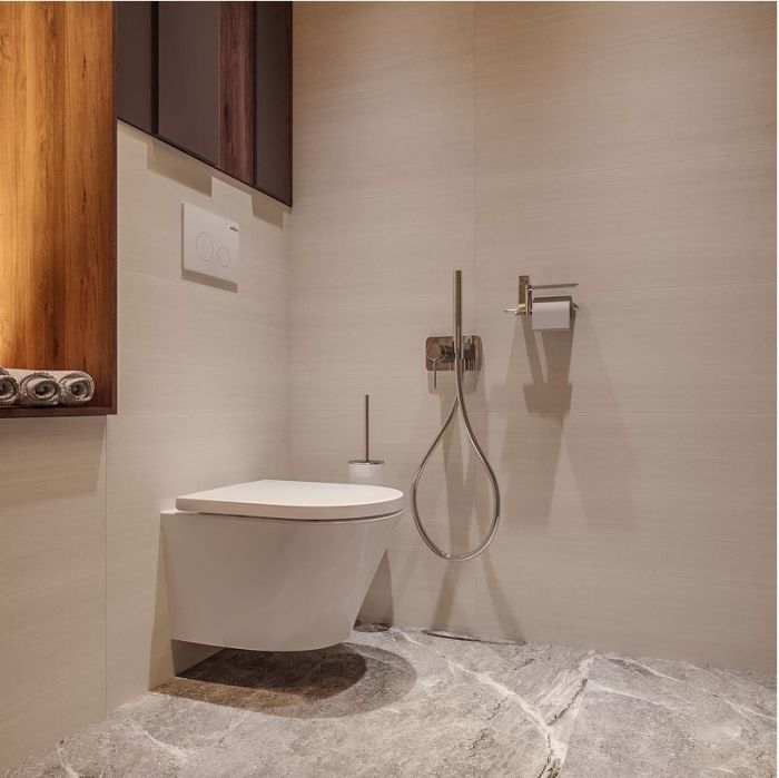 Унитаз Lavinia Boho Biore Compacto Rimless 330402CR подвесной цвет Белый глянцевый с сиденьем Микролифт