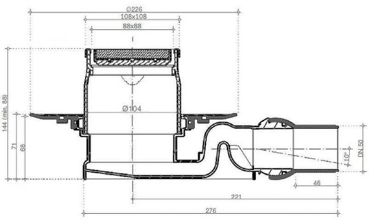 Душевой трап Pestan Confluo Standard 13702565 с двухсторонней решеткой Хром глянцевый / полая под плитку Душевой трап Pestan Confluo Standard 13702565 с двухсторонней решеткой Хром глянцевый / полая под плитку