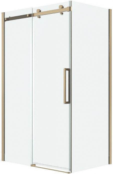 Душевой уголок Grossman Classic 100х80 120.K33.04.1080.32.00 профиль Золото сатин стекло прозрачное