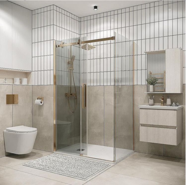 Душевой уголок Grossman Classic 100х80 120.K33.04.1080.32.00 профиль Золото сатин стекло прозрачное Душевой уголок Grossman Classic 100х80 120.K33.04.1080.32.00 профиль Золото сатин стекло прозрачное