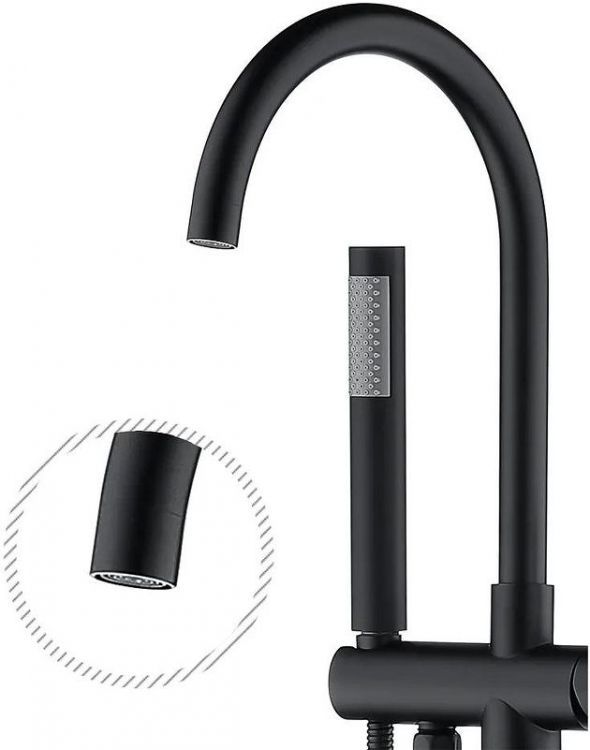 Смеситель для ванны Grocenberg GB900BL Черный матовый Смеситель для ванны Grocenberg GB900BL Черный матовый