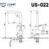 Смеситель для кухни Ulgran Steel US-022-003 цвет Вороненая сталь Смеситель для кухни Ulgran Steel US-022-003 цвет Вороненая сталь