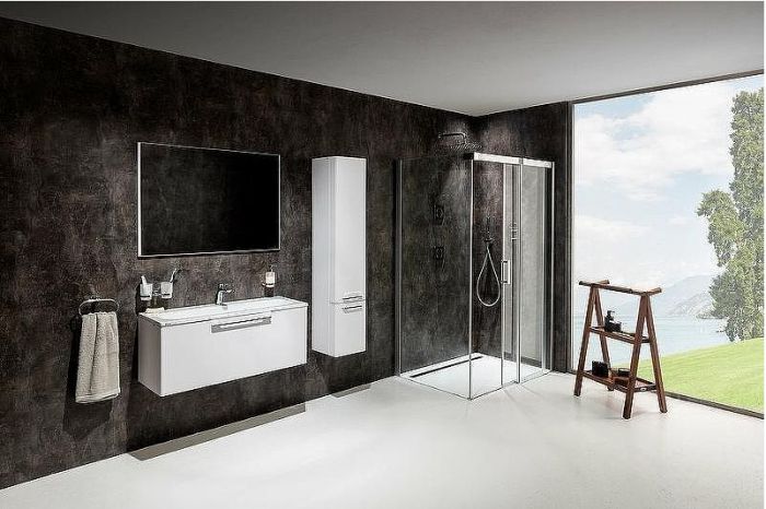 Душевой уголок Ravak Matrix MSDPS 100x80 R 0WPA4C00Z1 профиль Хром стекло Transparent