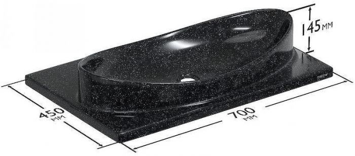 Раковина СанТа Вега 70 900144 Млечный путь