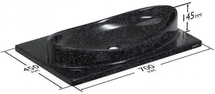 Раковина СанТа Вега 70 900144 Млечный путь