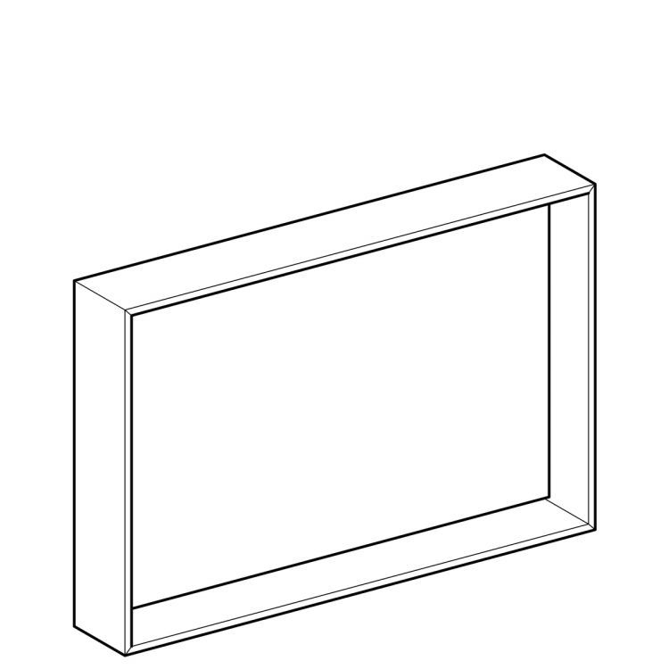 Зеркало Geberit Citterio с подсветкой 88.4x58.4x14, темный дуб [500.572.JJ.1]