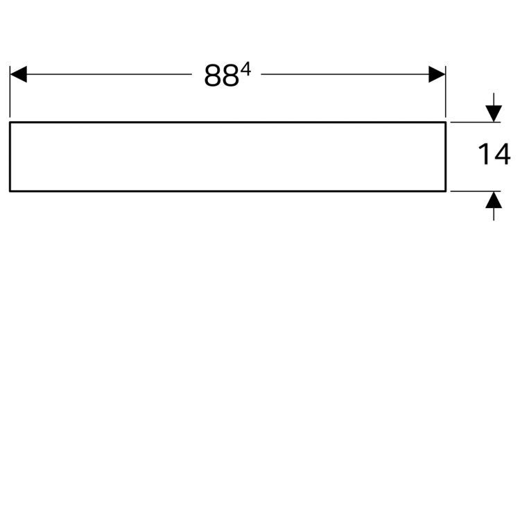 Зеркало Geberit Citterio с подсветкой 88.4x58.4x14, темный дуб [500.572.JJ.1]