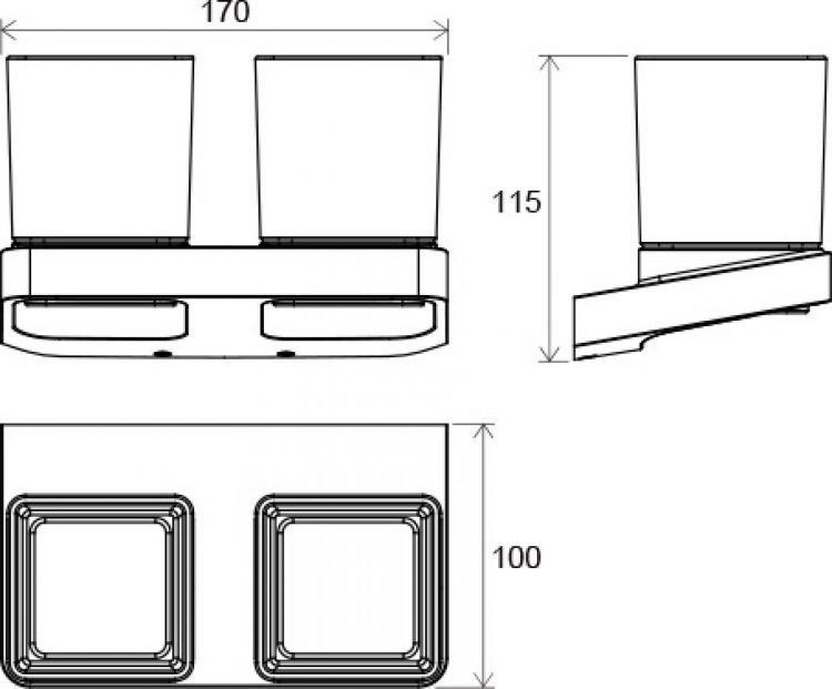 Стакан Ravak 10° X07P322, хром Стакан Ravak 10° X07P322, хром