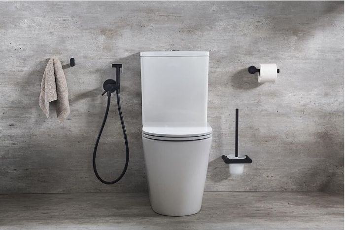 Гигиенический душ со смесителем Ramonsoler Drako 336801WCNM Черный матовый