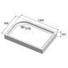 Акриловый поддон для душа BelBagno Tray 120x80 L TRAY-BB-AH-120/80-15-W-L Белый