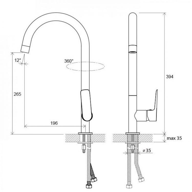 Смеситель для кухни Ravak CLASSIC-CL 016.00 X070085 Смеситель для кухни Ravak CLASSIC-CL 016.00 X070085