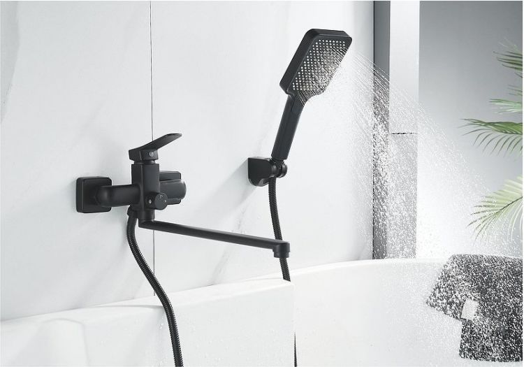 Смеситель для ванны Shevanik S9922H универсальный цвет Черный Смеситель для ванны Shevanik S9922H универсальный цвет Черный
