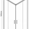 Душевой уголок Vincea Garda 110x90 VSS-1G9011CLGM профиль Вороненая сталь стекло прозрачное