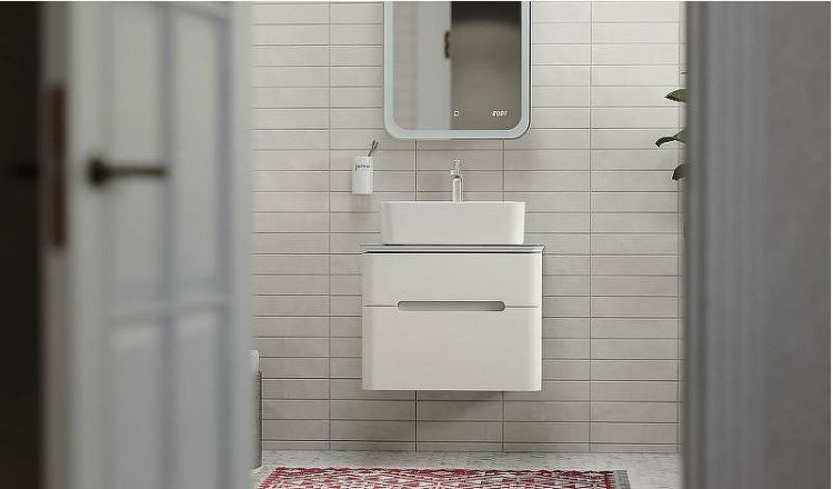 Тумба под раковину Jorno Bosko 60 Bos.01.60/P/W подвесная Белая