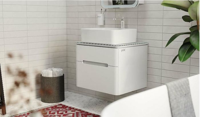 Тумба под раковину Jorno Bosko 60 Bos.01.60/P/W подвесная Белая