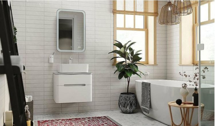 Тумба под раковину Jorno Bosko 60 Bos.01.60/P/W подвесная Белая