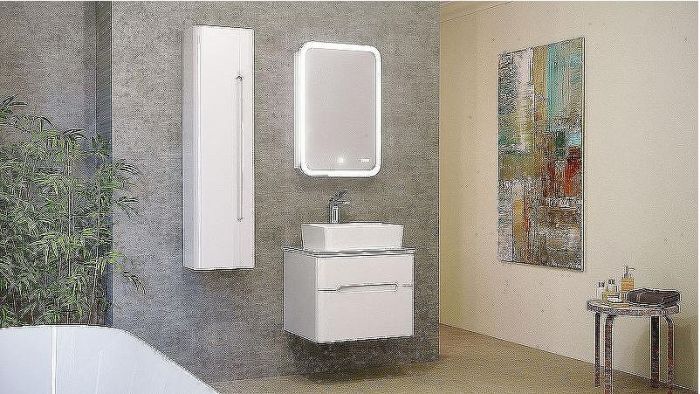 Тумба под раковину Jorno Bosko 60 Bos.01.60/P/W подвесная Белая