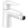 Hansgrohe Talis E Смеситель для биде на 1 отв, с донным клапаном, излив 116мм, цвет: белый матовый