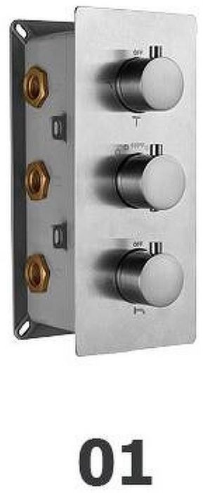 Смеситель для душа RGW Shower Panels SP-41-01 21140541-11 с термостатом Хром