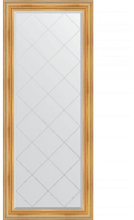 Зеркало Evoform Exclusive-G Floor 204х84 BY 6327 с гравировкой в багетной раме - Травленое золото 99