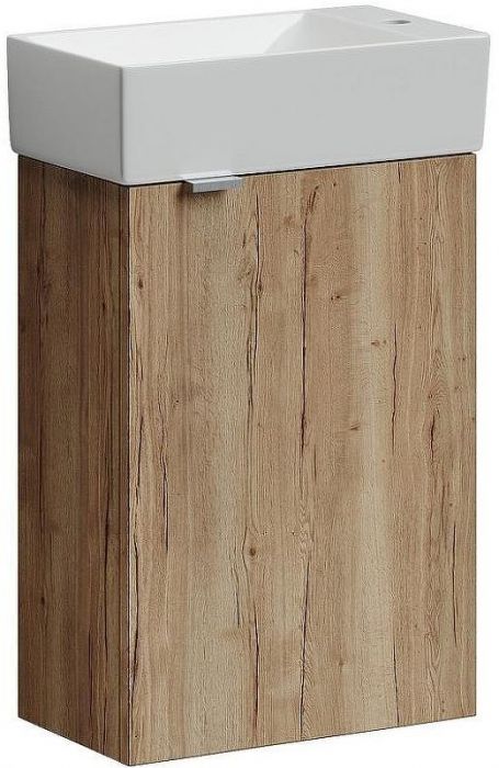 Тумба под раковину Sancos Mini 37 R MN35EGR подвесная Дуб Галифакс натуральный