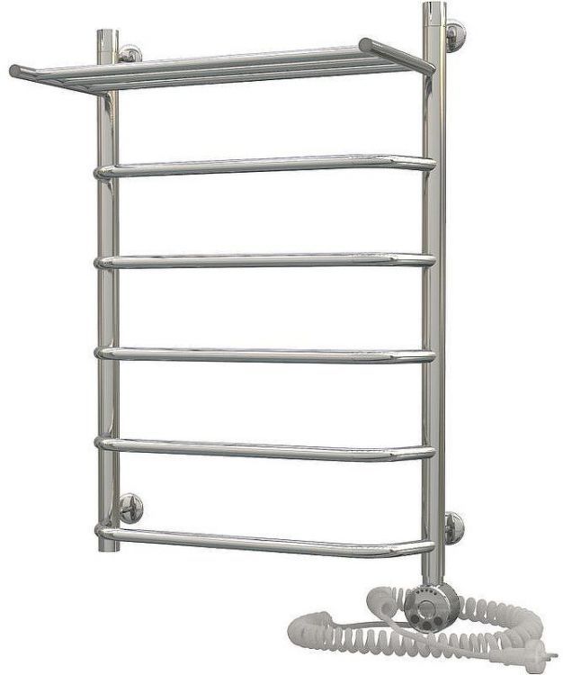 Электрический полотенцесушитель Aquanerzh Трапеция 07-03A8050_R с полкой Хром