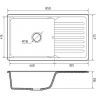 Кухонная мойка GranFest Quarz GF-ZW73 Черная