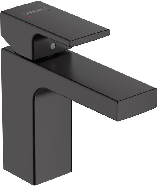 Hansgrohe Vernis Shap Смеситель для раковины, излив 100 мм, цвет: матовый черный