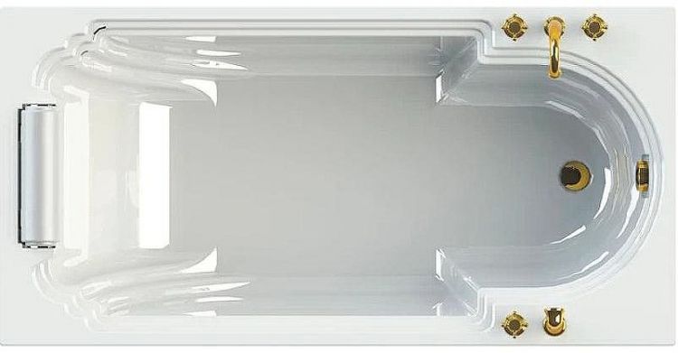 Акриловая ванна Radomir Fra Grande Анабель 170x85 4-01-3-0-1-417 Золото без гидромассажа