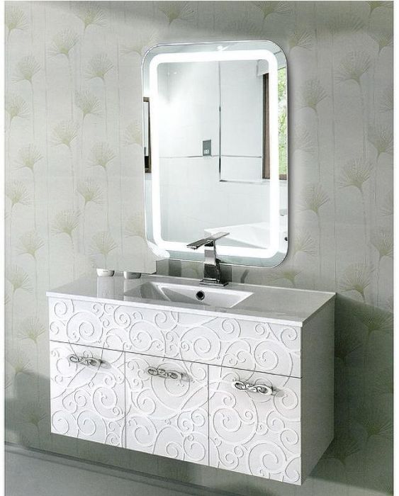 Зеркало Континент Lucia 800х900 ЗЛП627 с подсветкой с сенсорным выключателем