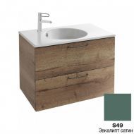 Тумба под раковину Jacob Delafon Odeon Rive Gauche 80 см EB2522-R5-S49 эвкалипт сатин, ручка хром