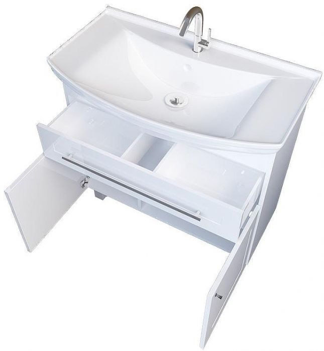 Тумба под раковину 1MarKa Lina Classic New 85Н У94494 Белый глянец