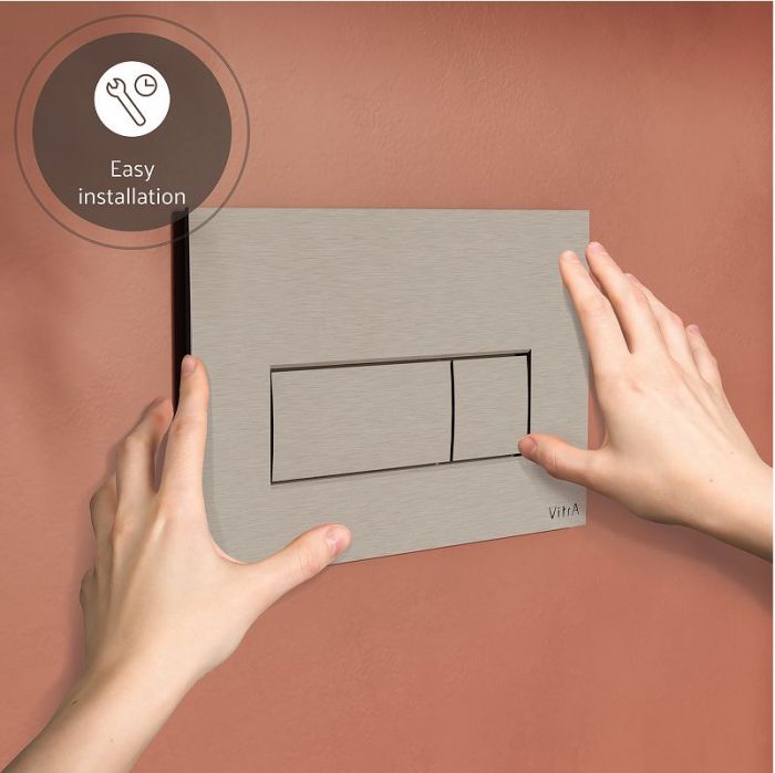 Клавиша смыва Vitra Root Square 740-2395 Никель