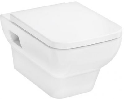 Hansgrohe CreekTide Q Унитаз подвесной 540х360, безободковый, с сиденьем и фиксатором крышки, цвет: белый