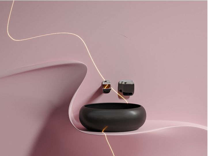 Умывальник CERAMICANOVA Element чаша накладная круглая 360 мм (цвет Чёрный Матовый) CN6050MB Умывальник CERAMICANOVA Element чаша накладная круглая 360 мм (цвет Чёрный Матовый) CN6050MB