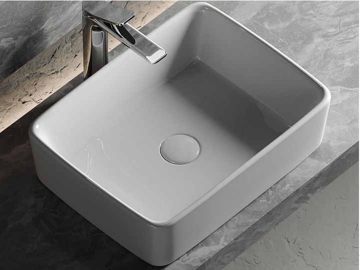 Умывальник CERAMICANOVA Element чаша накладная прямоугольная CN6037