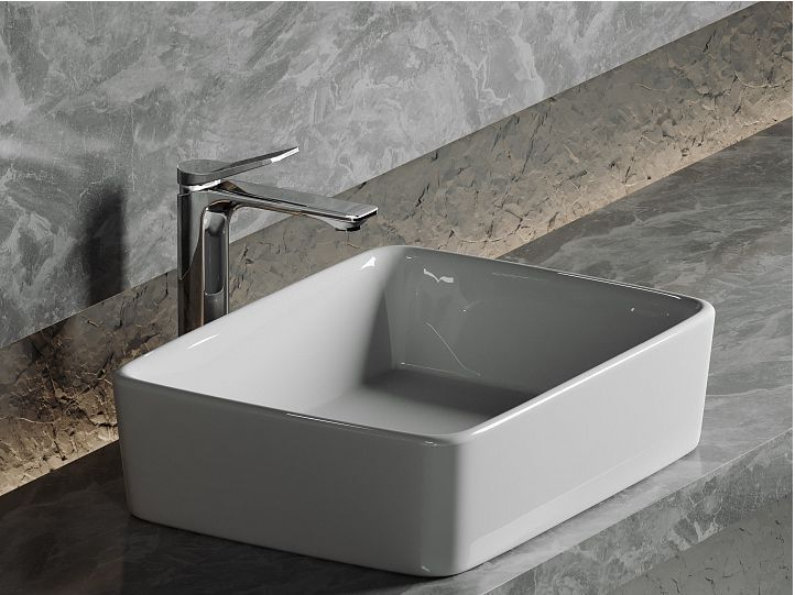 Умывальник CERAMICANOVA Element чаша накладная прямоугольная CN6037