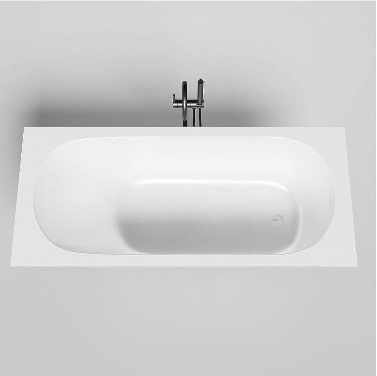 Ванна из искусственного камня Salini Ornella Kit 170х75 102411G Белая глянцевая