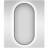 Зеркало Wellsee 7 Rays' Spectrum 55 172201930-172201940 с подсветкой цвет Черный матовый с сенсорным выключателем