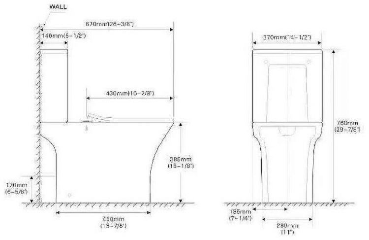 Унитаз компакт SantiLine SL-5022 с бачком и сиденьем Микролифт