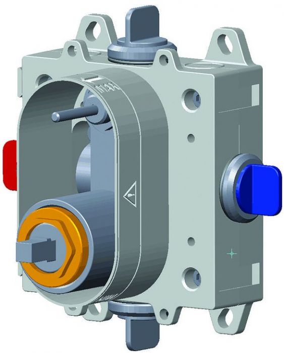 Скрытая часть для смесителя Creavit DSA2000 цвет Серый