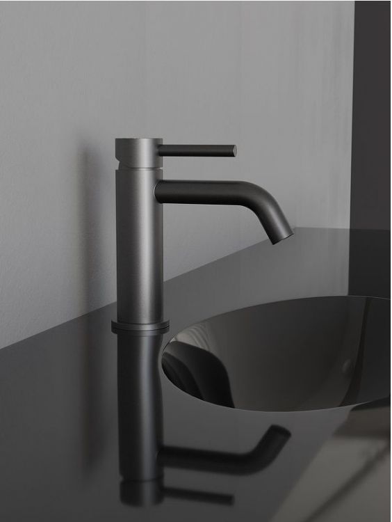 Смеситель для раковины Knotlor Eclipse SS-20/GM цвет Вороненая сталь