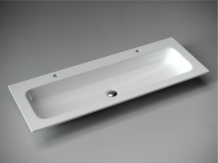 Раковина накладная SANCOS Grace прямоугольная, с двумя отверстиями под смеситель 1210x457x137 мм, цвет белый, CN7016 Раковина накладная SANCOS Grace прямоугольная, с двумя отверстиями под смеситель 1210x457x137 мм, цвет белый, CN7016