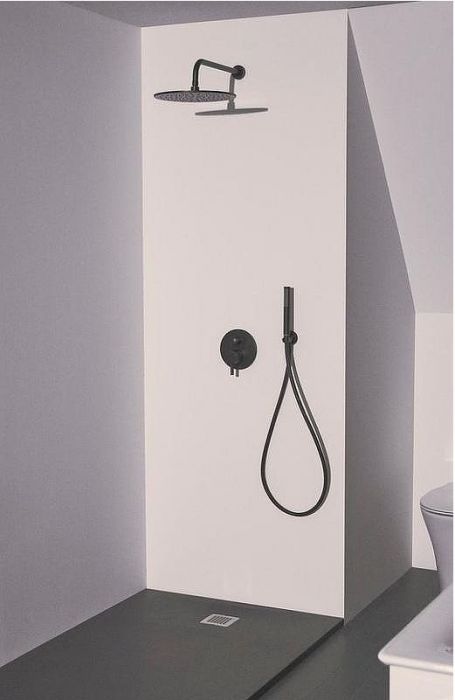 Душевая система Ideal Standard Ceraline BD193XG Черная матовая