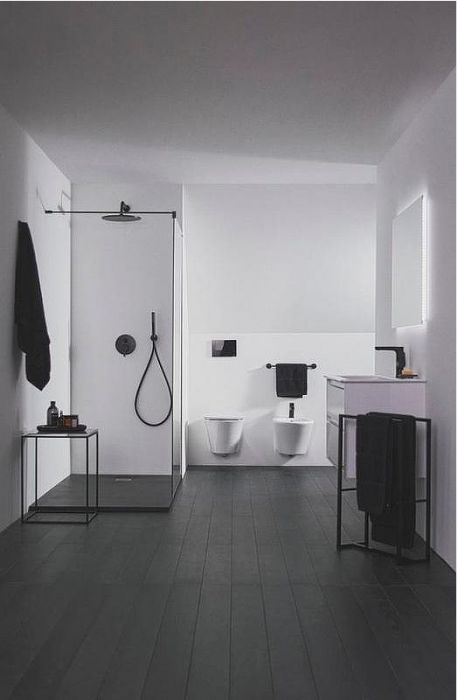 Душевая система Ideal Standard Ceraline BD193XG Черная матовая