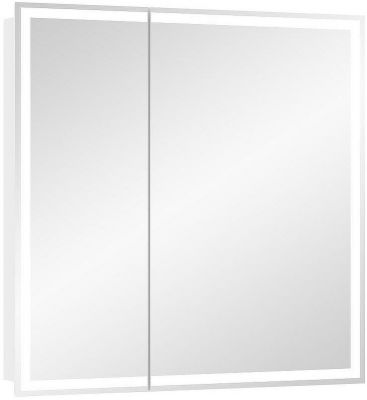 Зеркальный шкаф Континент Allure LED 80 МВК045 с подсветкой Белый